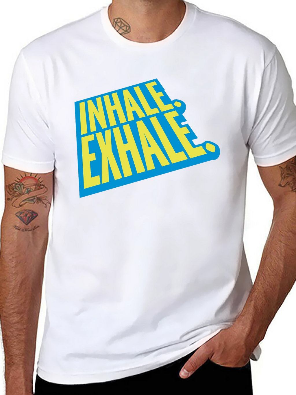 Inhale Exhale Graphic Tee - Relax & Breathe