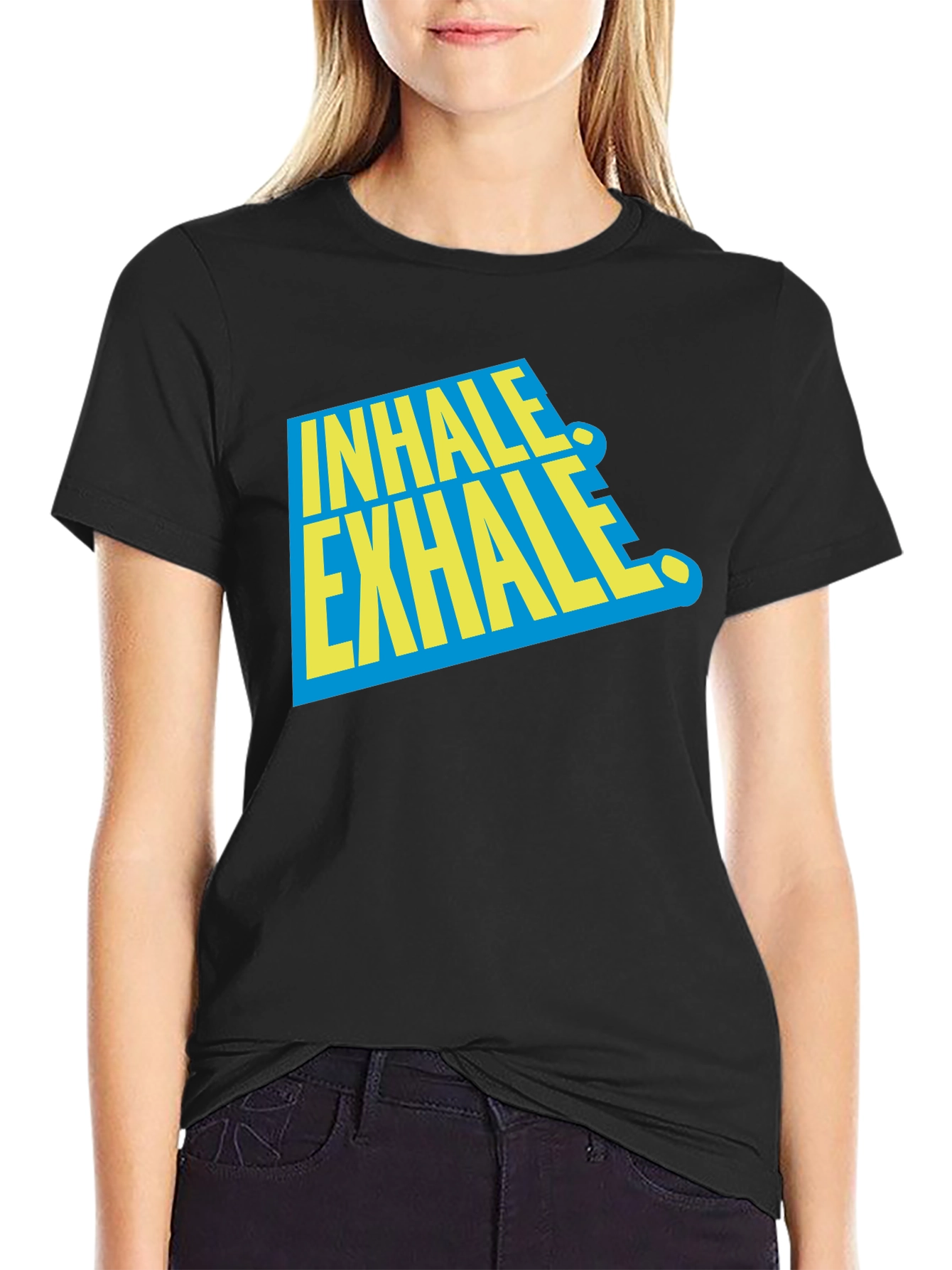 Inhale Exhale Graphic Tee - Relax & Breathe