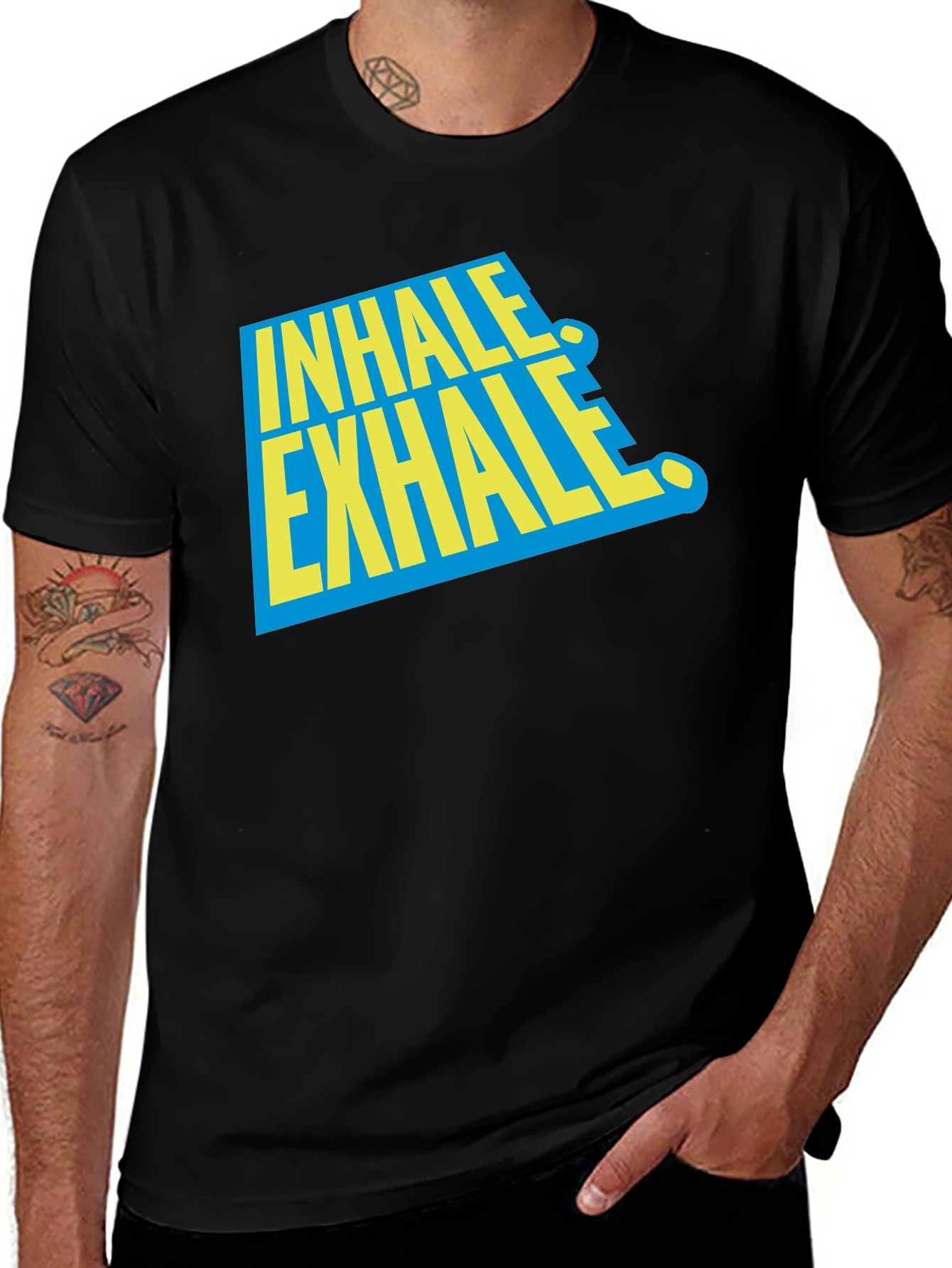 Inhale Exhale Graphic Tee - Relax & Breathe