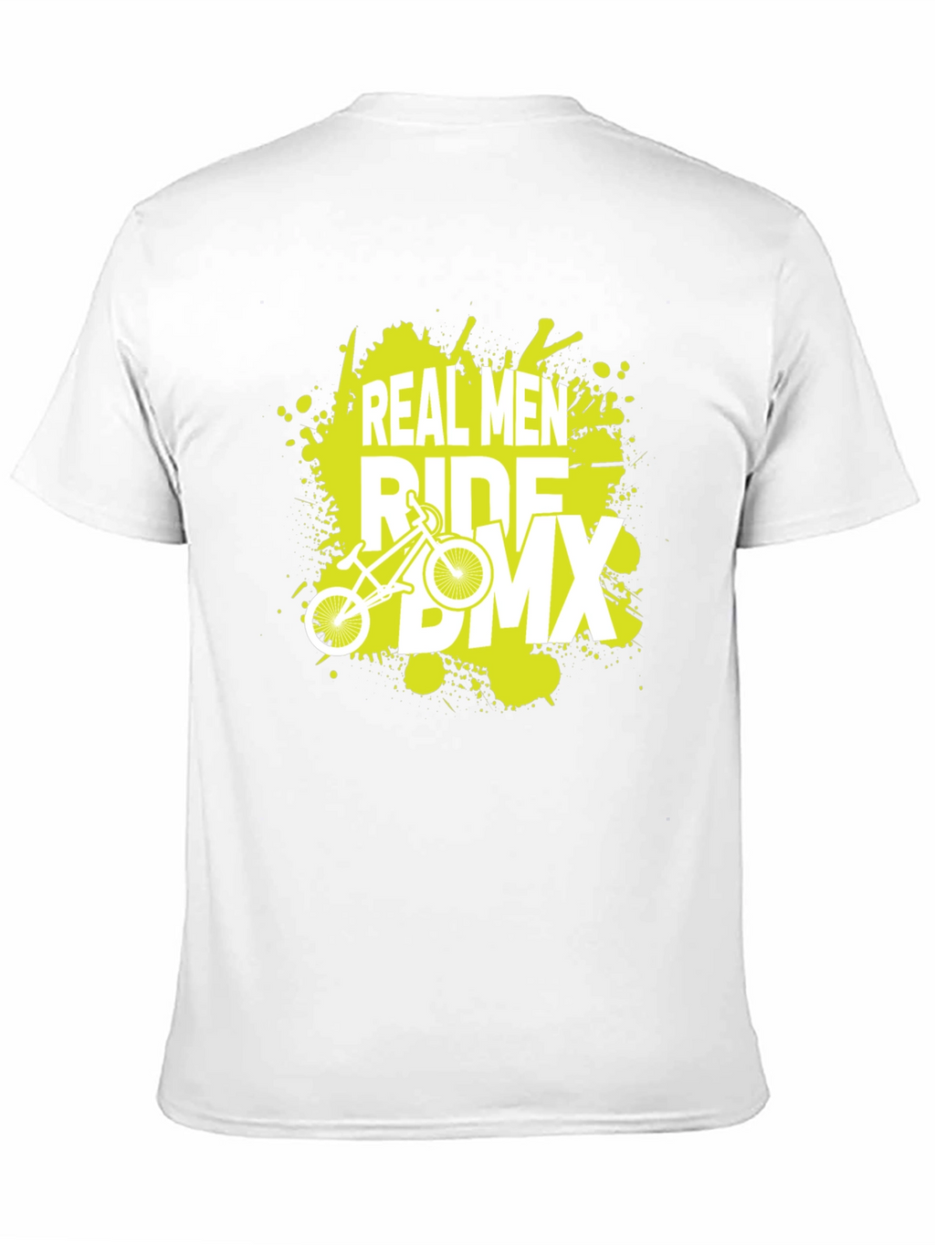Real Men Ride BMX Graphic Tee - Black