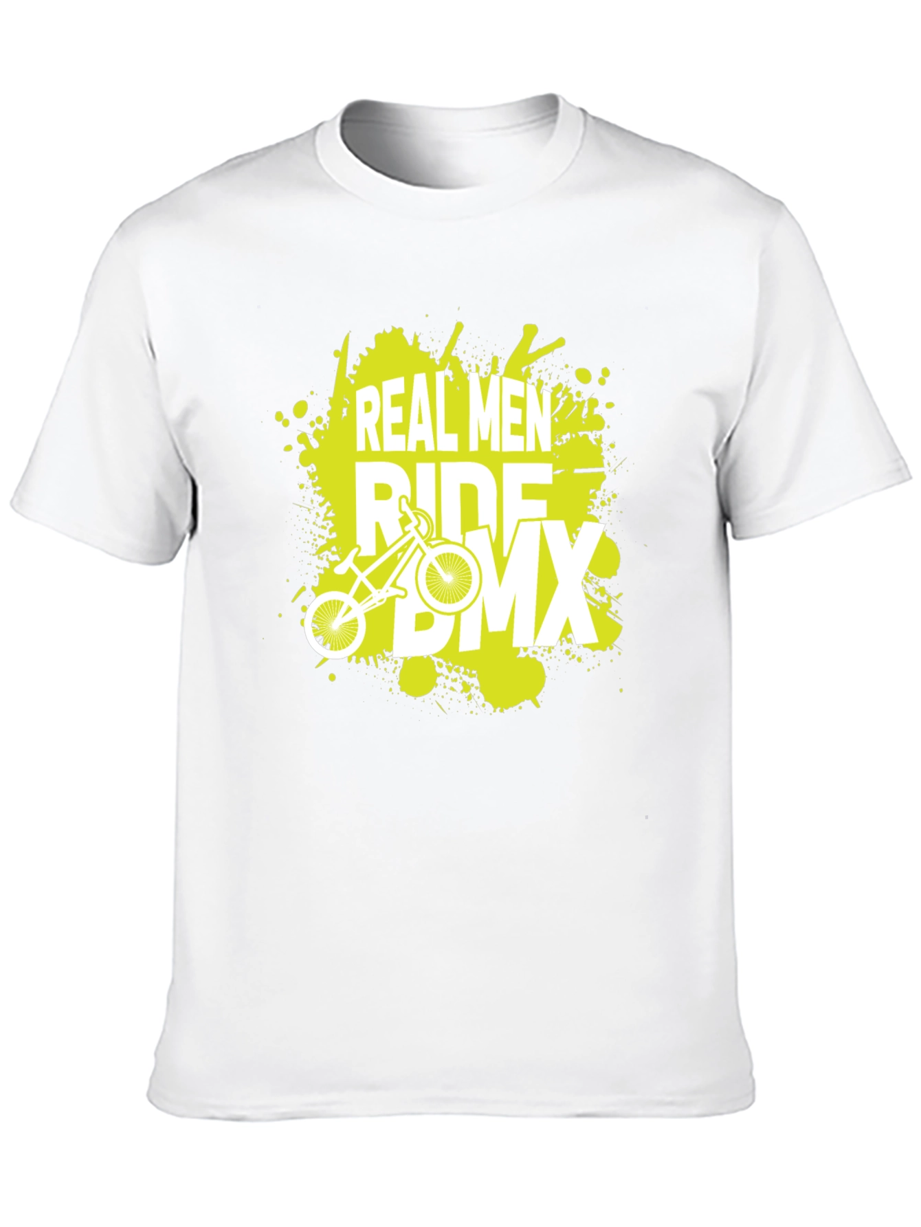 Real Men Ride BMX Graphic Tee - Black
