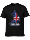 England Flag Map T-Shirt