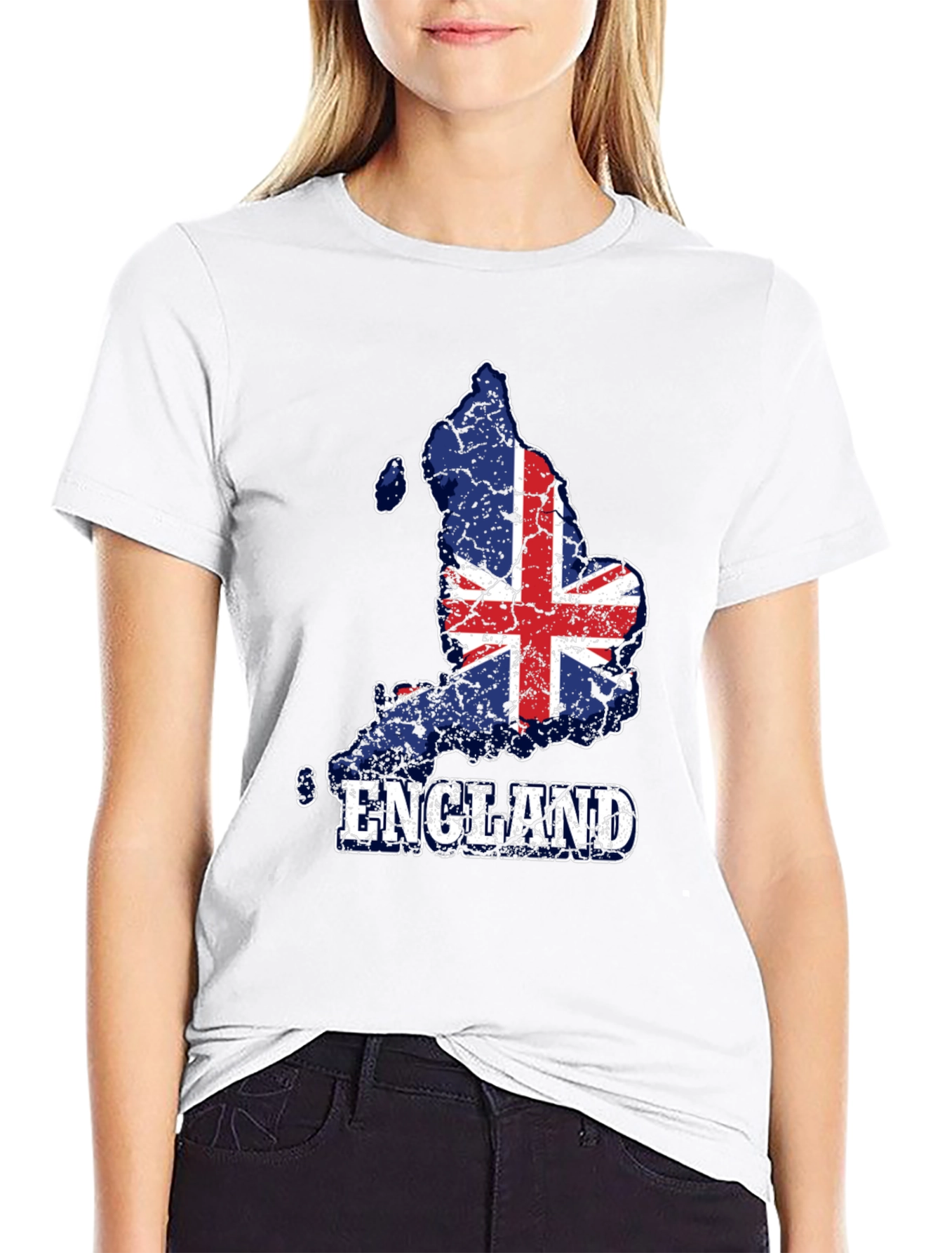 England Flag Map T-Shirt