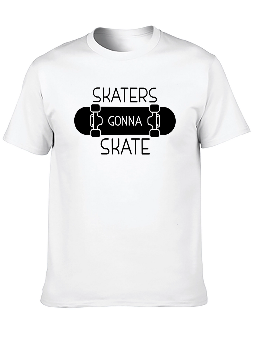 Skaters Gonna Skate Graphic Tee - Classic Black