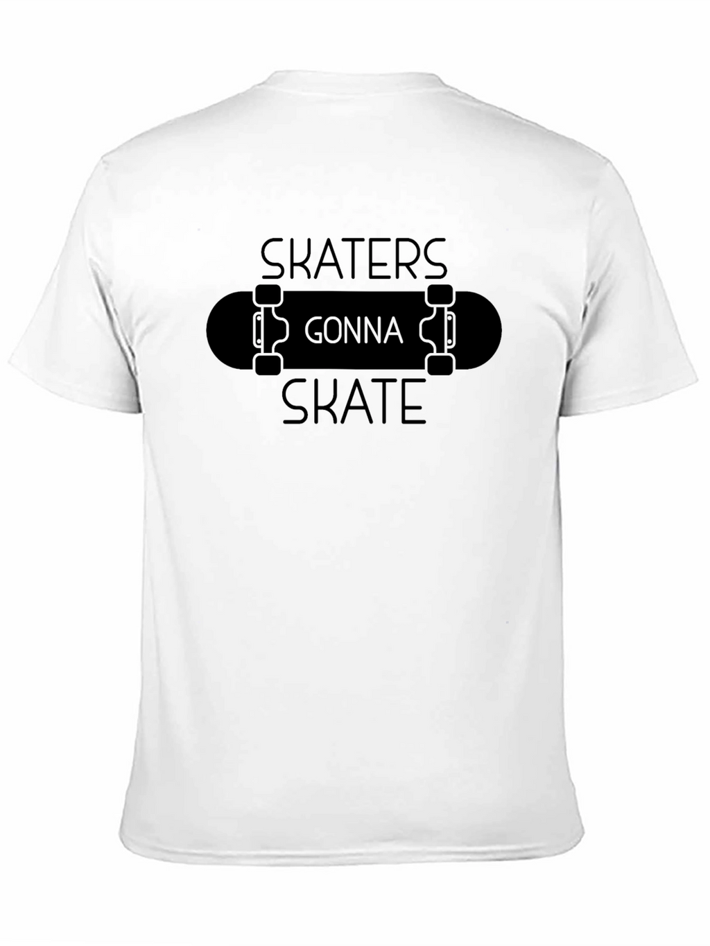 Skaters Gonna Skate Graphic Tee - Classic Black