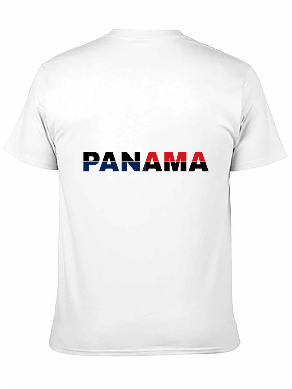 Panama Flag T-Shirt - Black Crew Neck