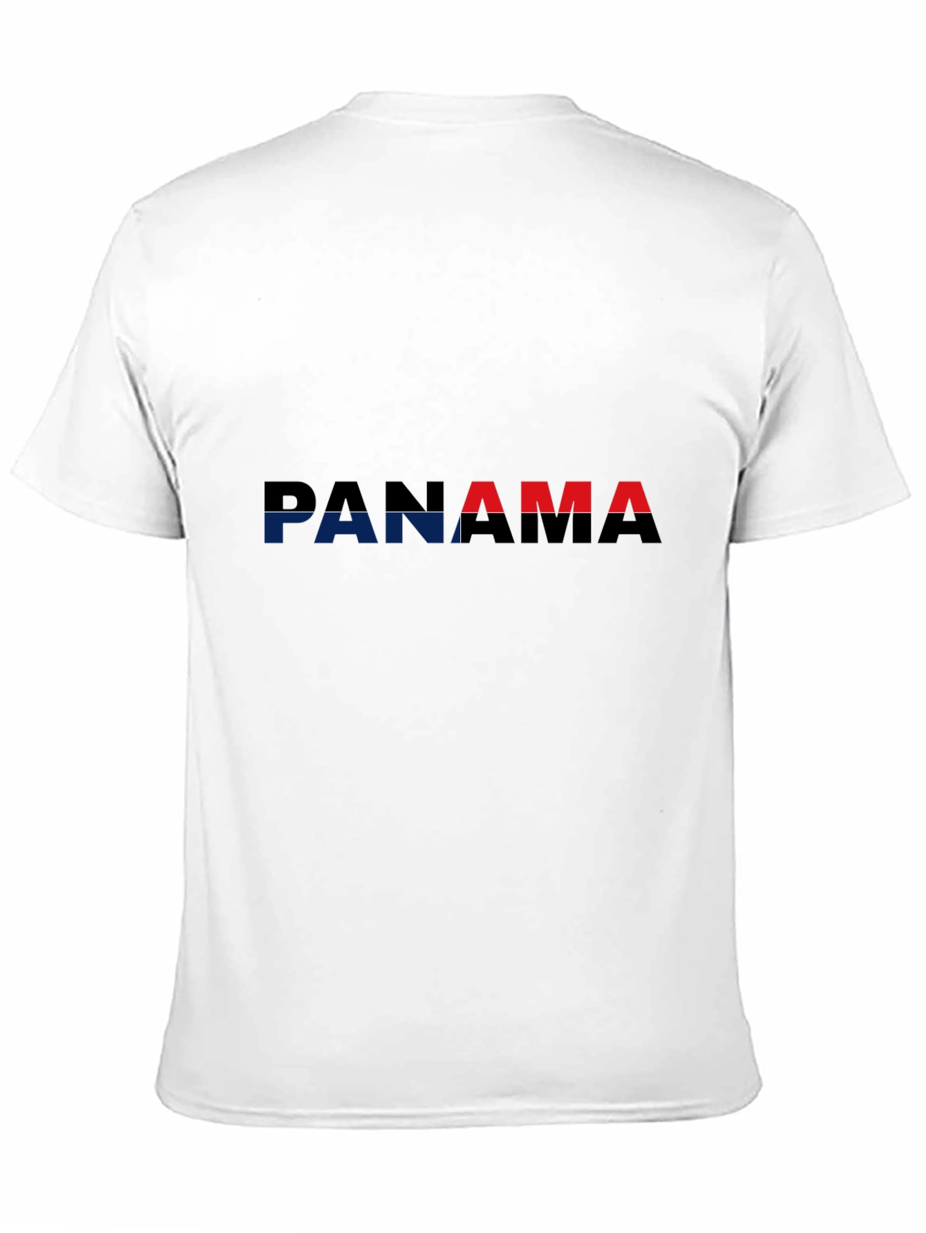 Panama Flag T-Shirt - Black Crew Neck