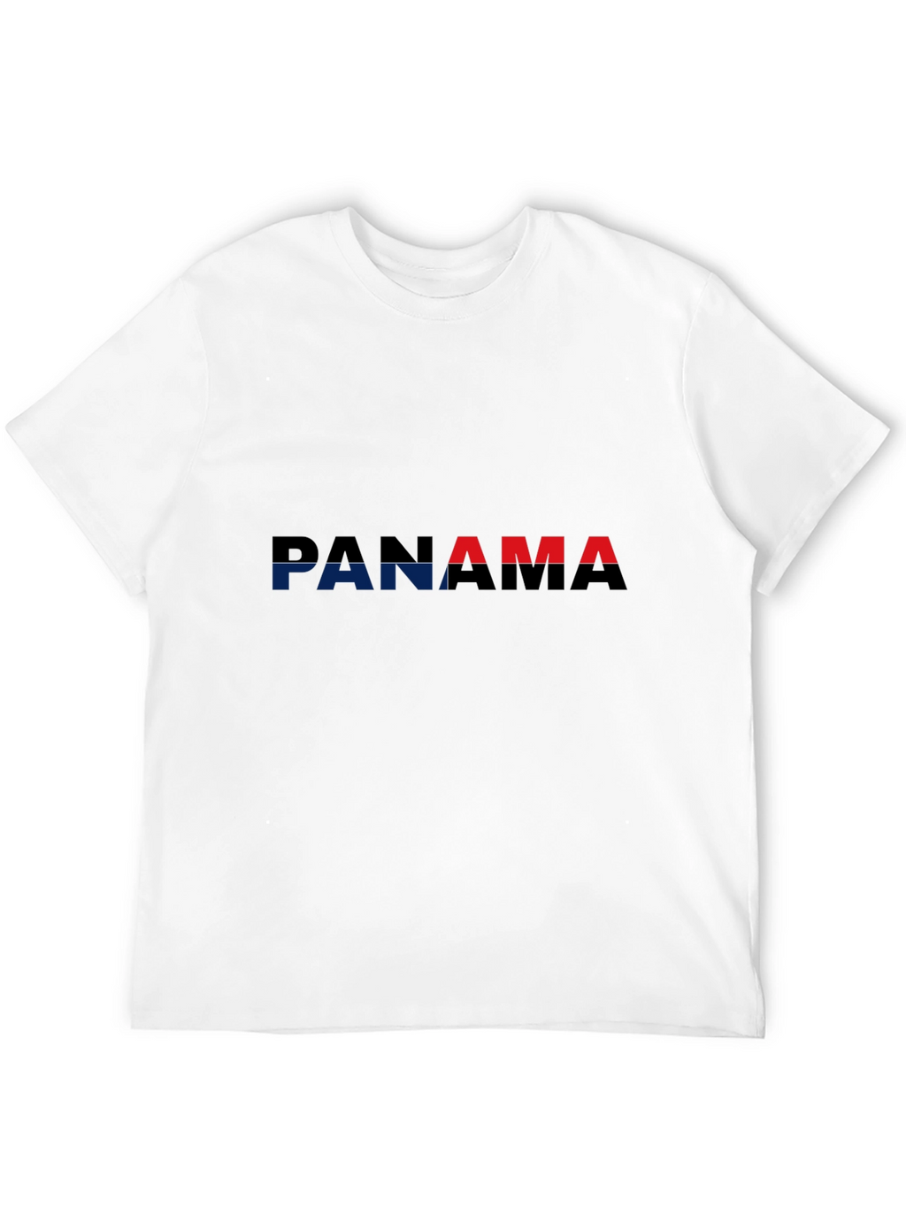Panama Flag T-Shirt - Black Crew Neck