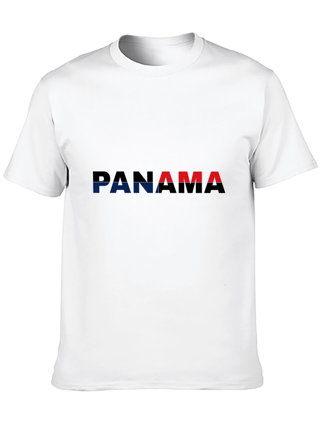 Panama Flag T-Shirt - Black Crew Neck