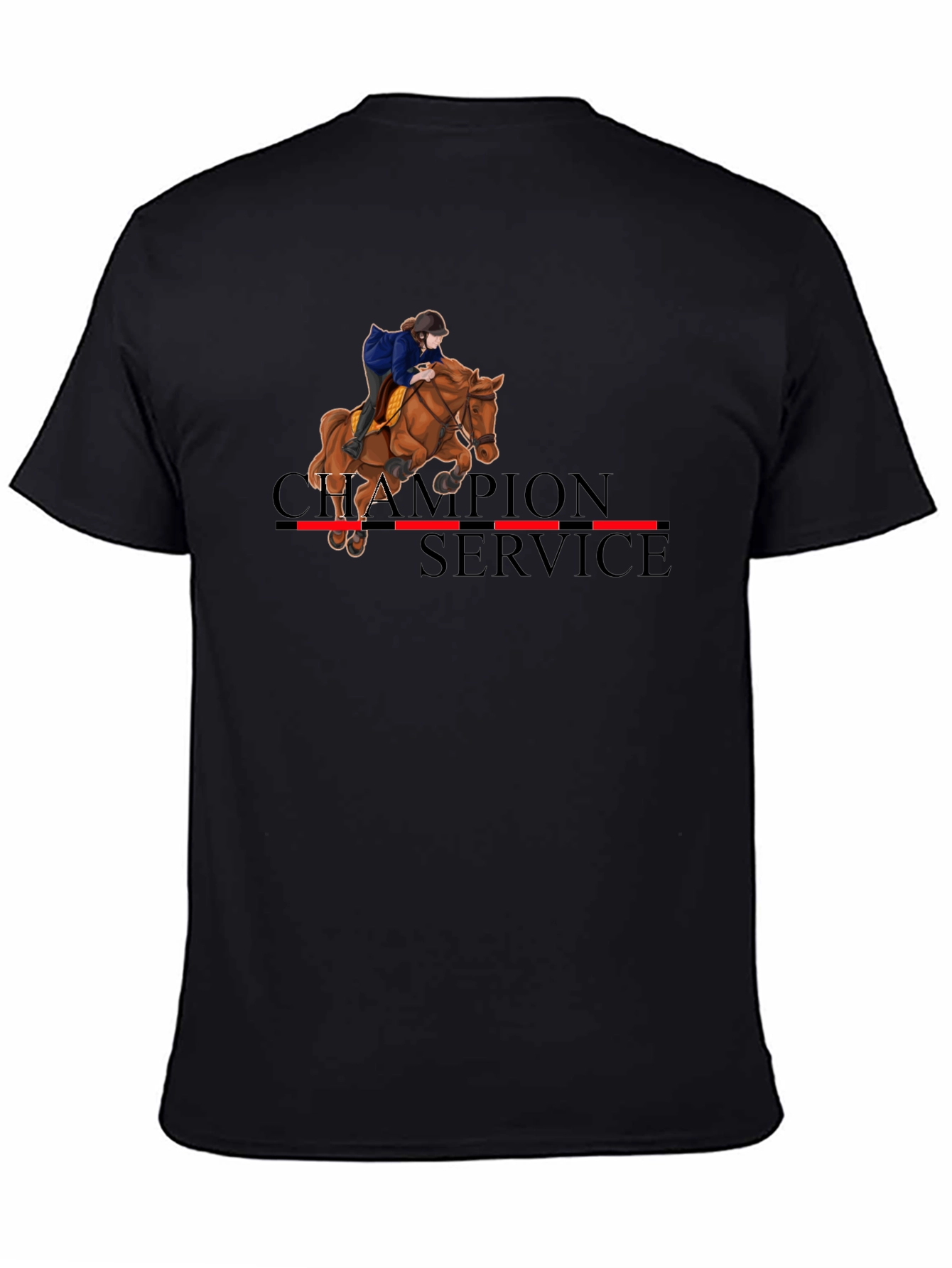Equestrian Champion Service Black T-Shirt
