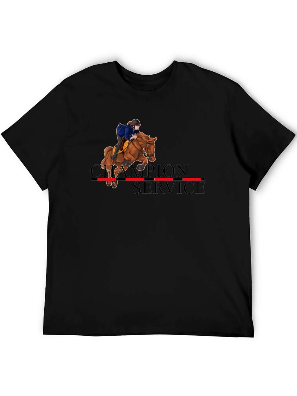 Equestrian Champion Service Black T-Shirt