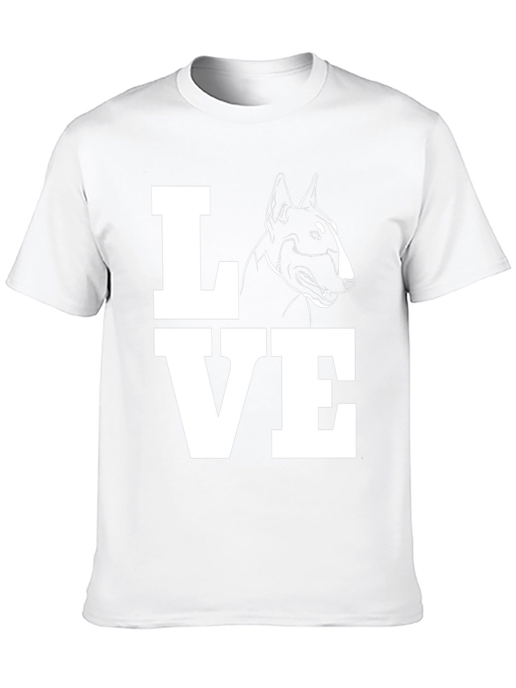 Bull Terrier Dog LOVE T-Shirt - Black