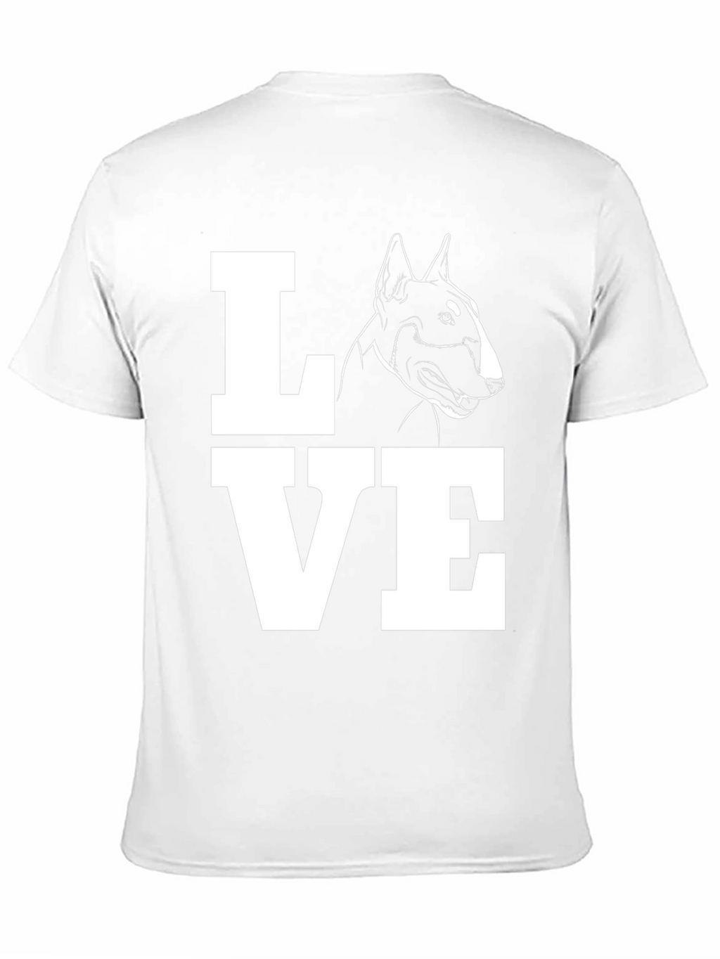 Bull Terrier Dog LOVE T-Shirt - Black