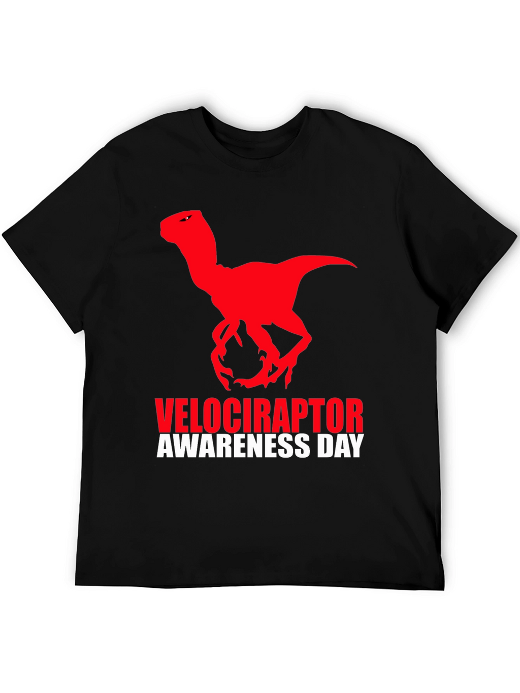 Velociraptor Awareness Day T-Shirt - Black