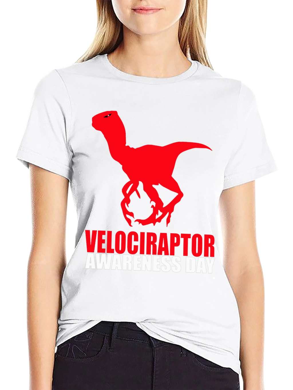 Velociraptor Awareness Day T-Shirt - Black