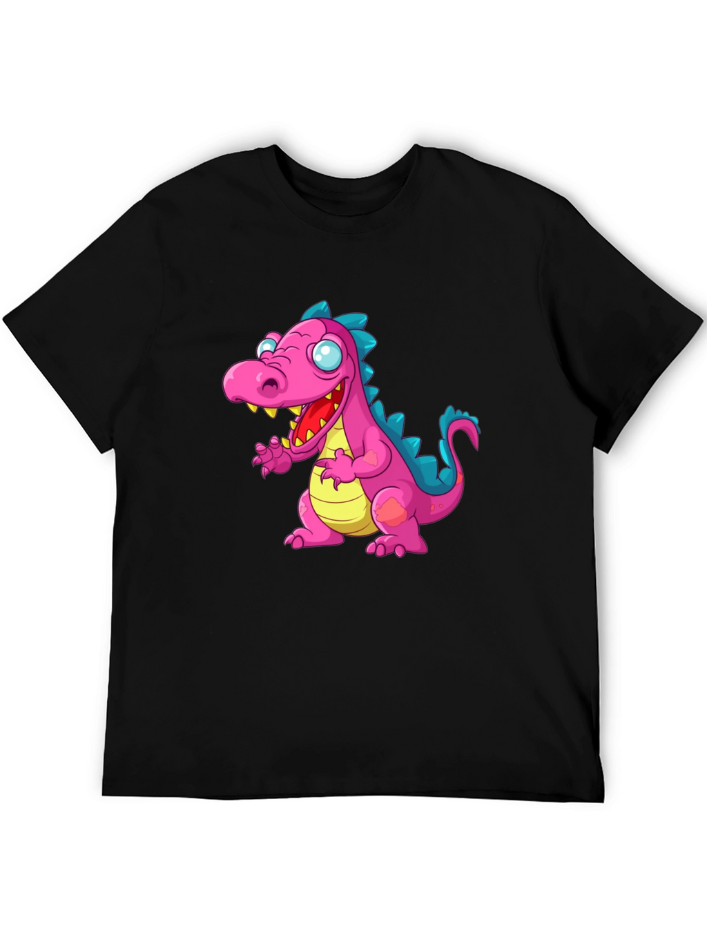 Dinosaur Graphic Tee - Mens Black T-Shirt