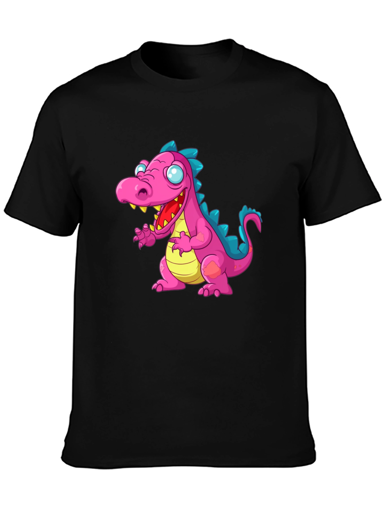 Dinosaur Graphic Tee - Mens Black T-Shirt