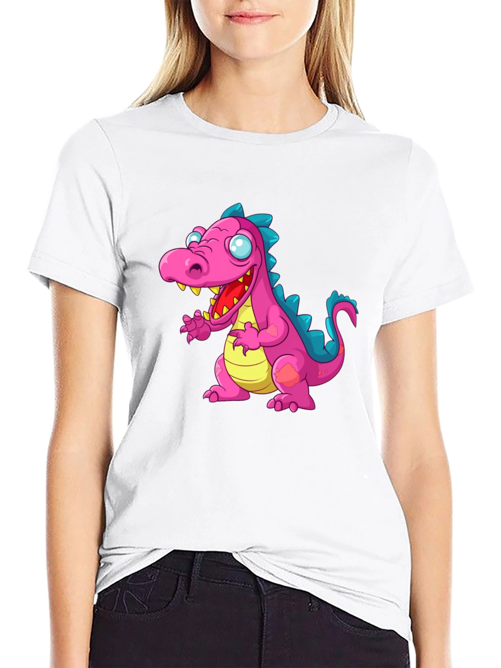 Dinosaur Graphic Tee - Mens Black T-Shirt