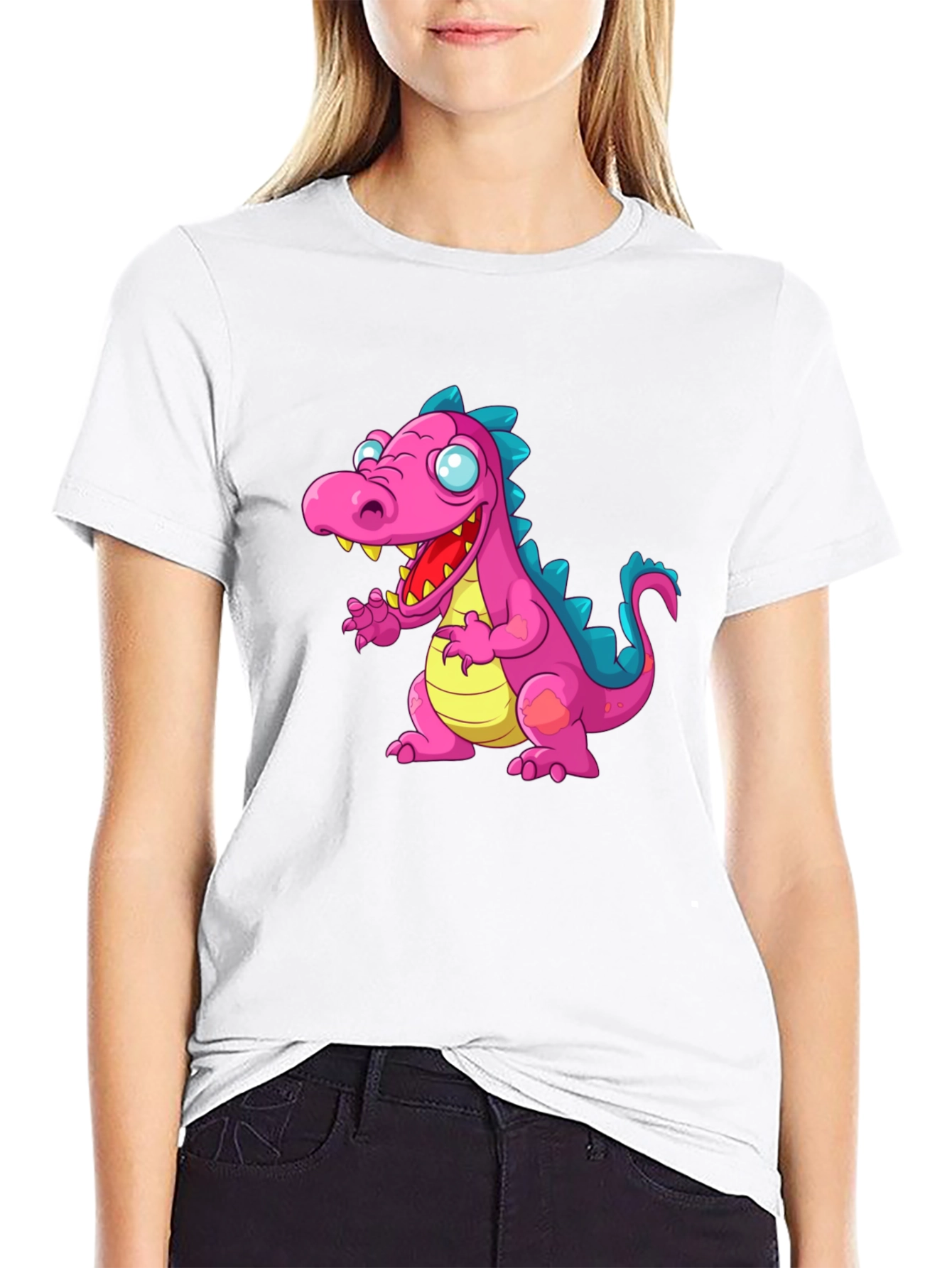 Dinosaur Graphic Tee - Mens Black T-Shirt