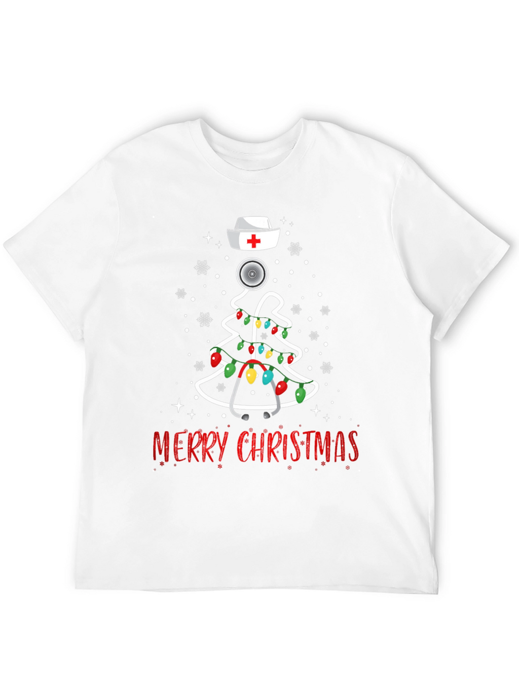 Nurse Christmas Tree T-Shirt - Merry Christmas Tee