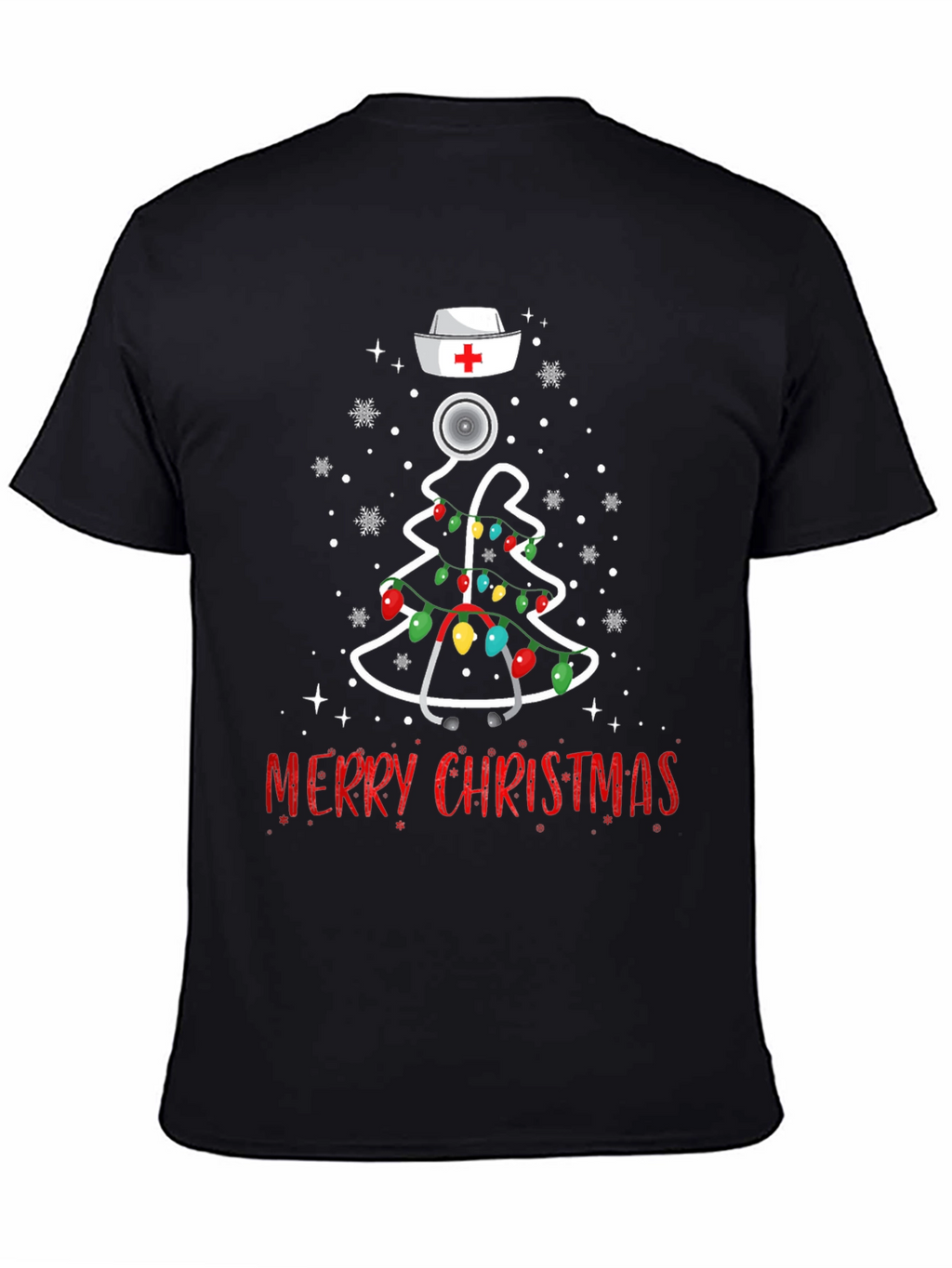 Nurse Christmas Tree T-Shirt - Merry Christmas Tee