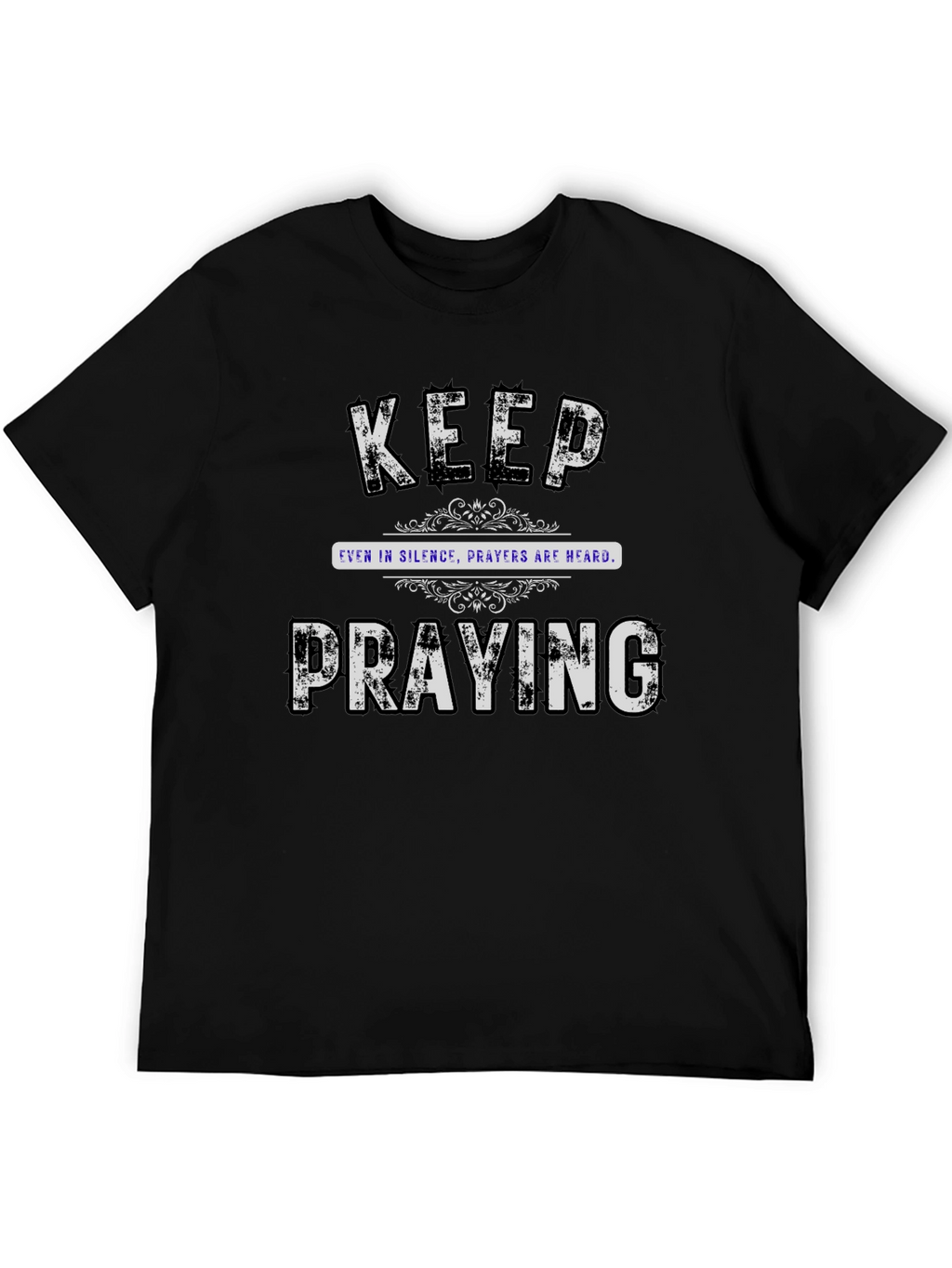 Keep Praying Graphic Tee - Black