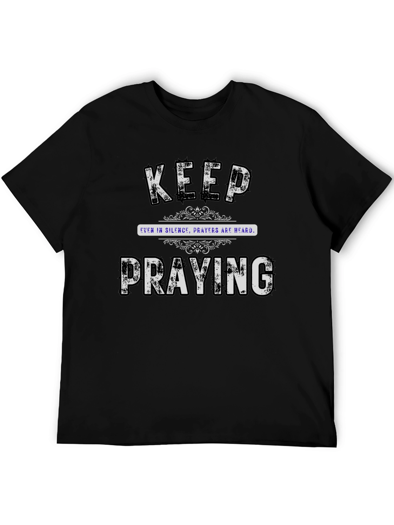 Keep Praying Graphic Tee - Black