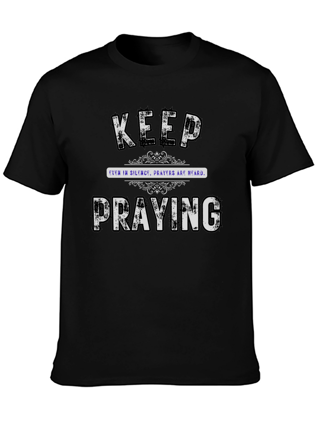 Keep Praying Graphic Tee - Black