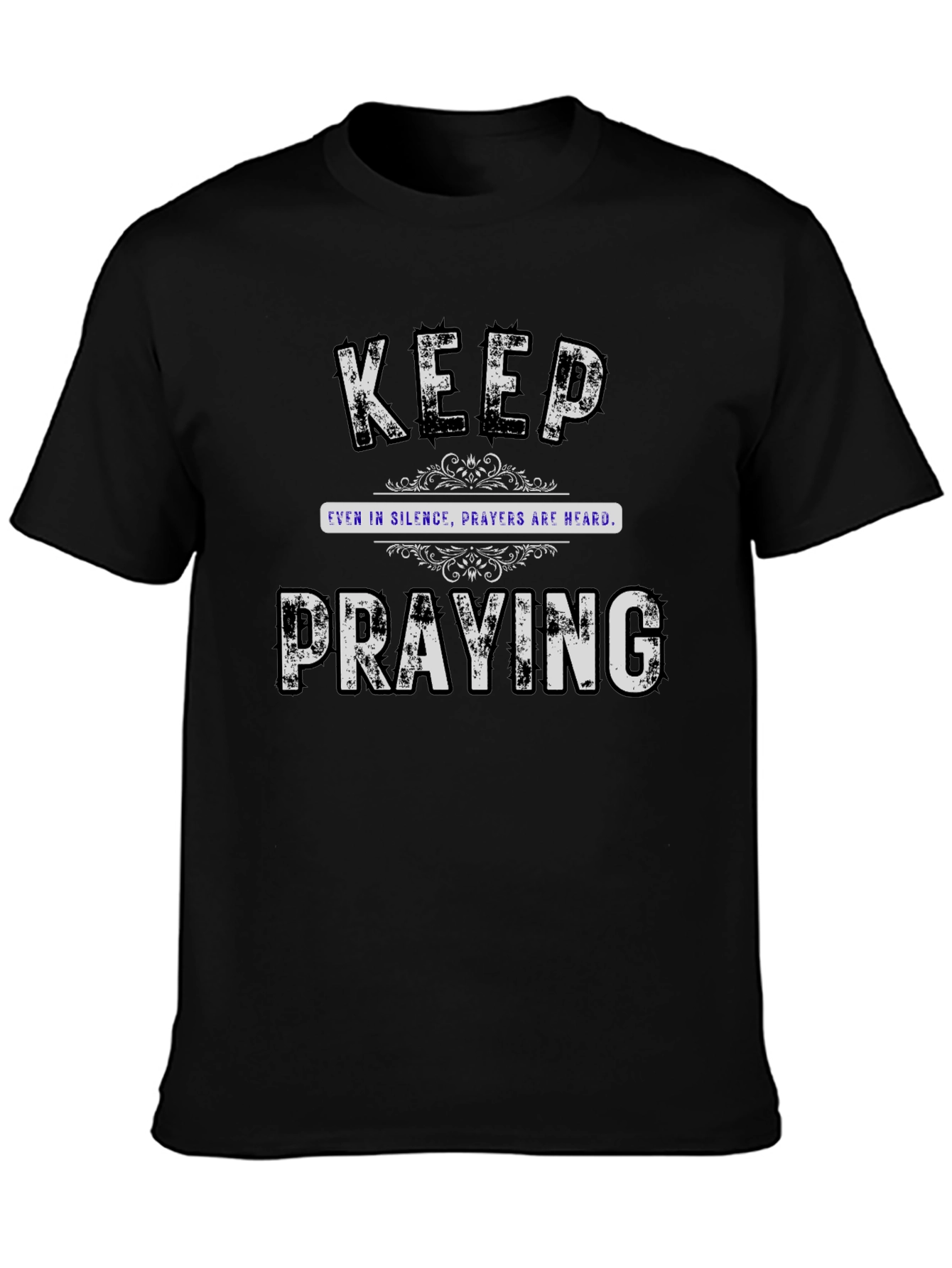 Keep Praying Graphic Tee - Black