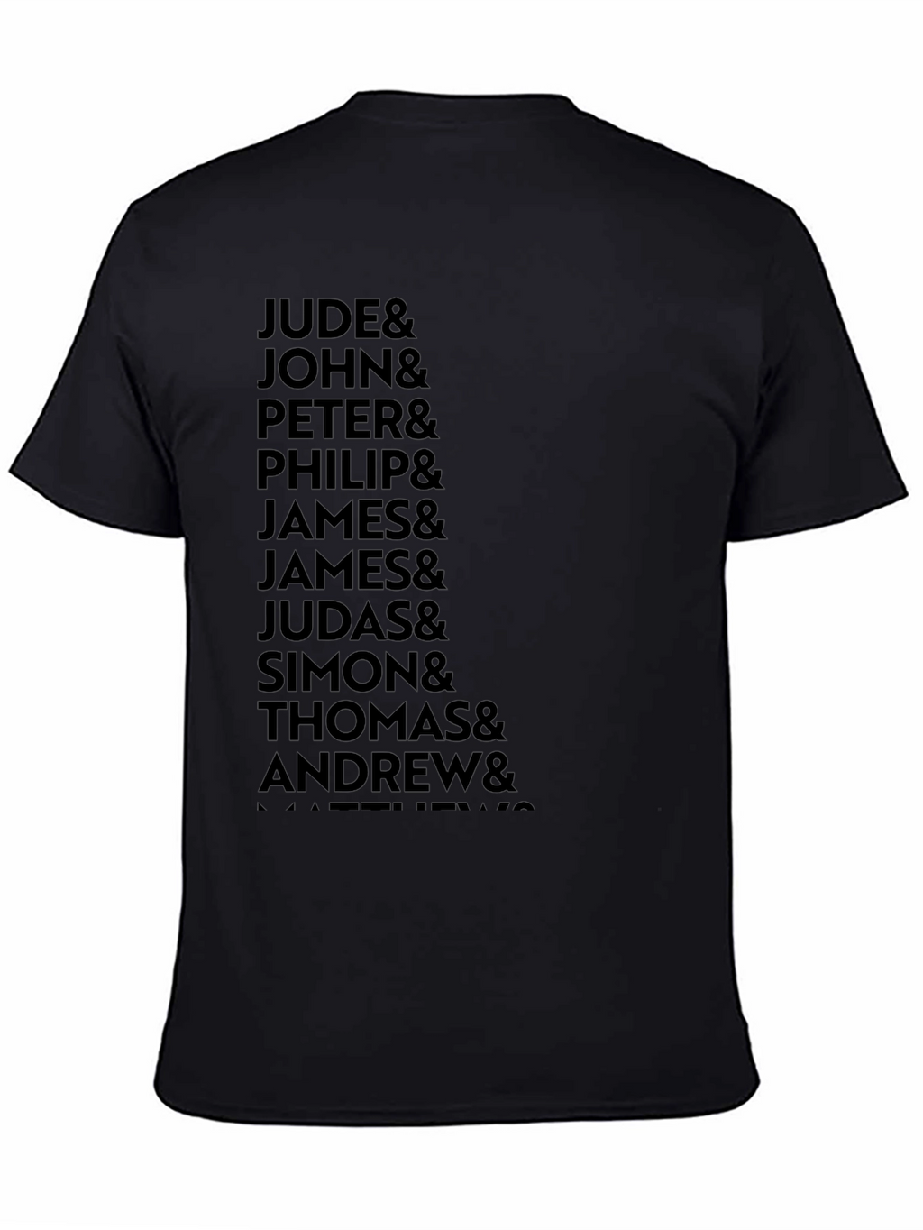 Twelve Apostles Black T-Shirt