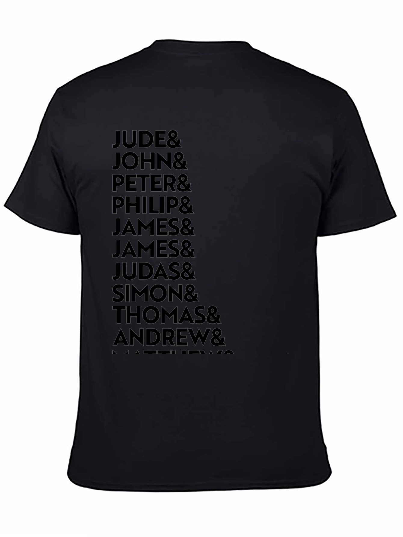 Twelve Apostles Black T-Shirt