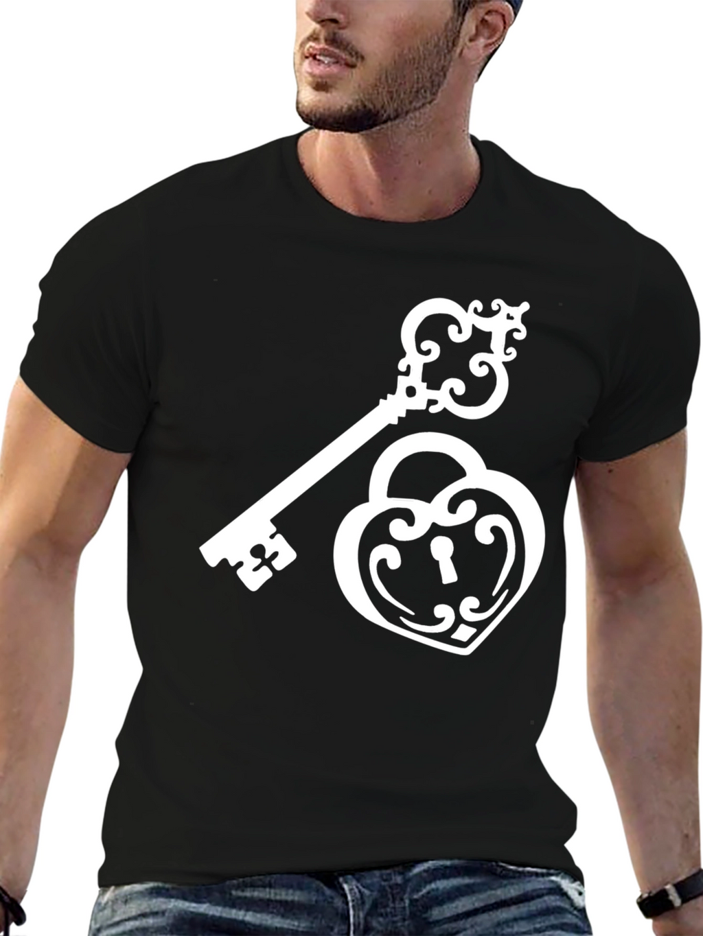 Lock and Key Graphic T-Shirt