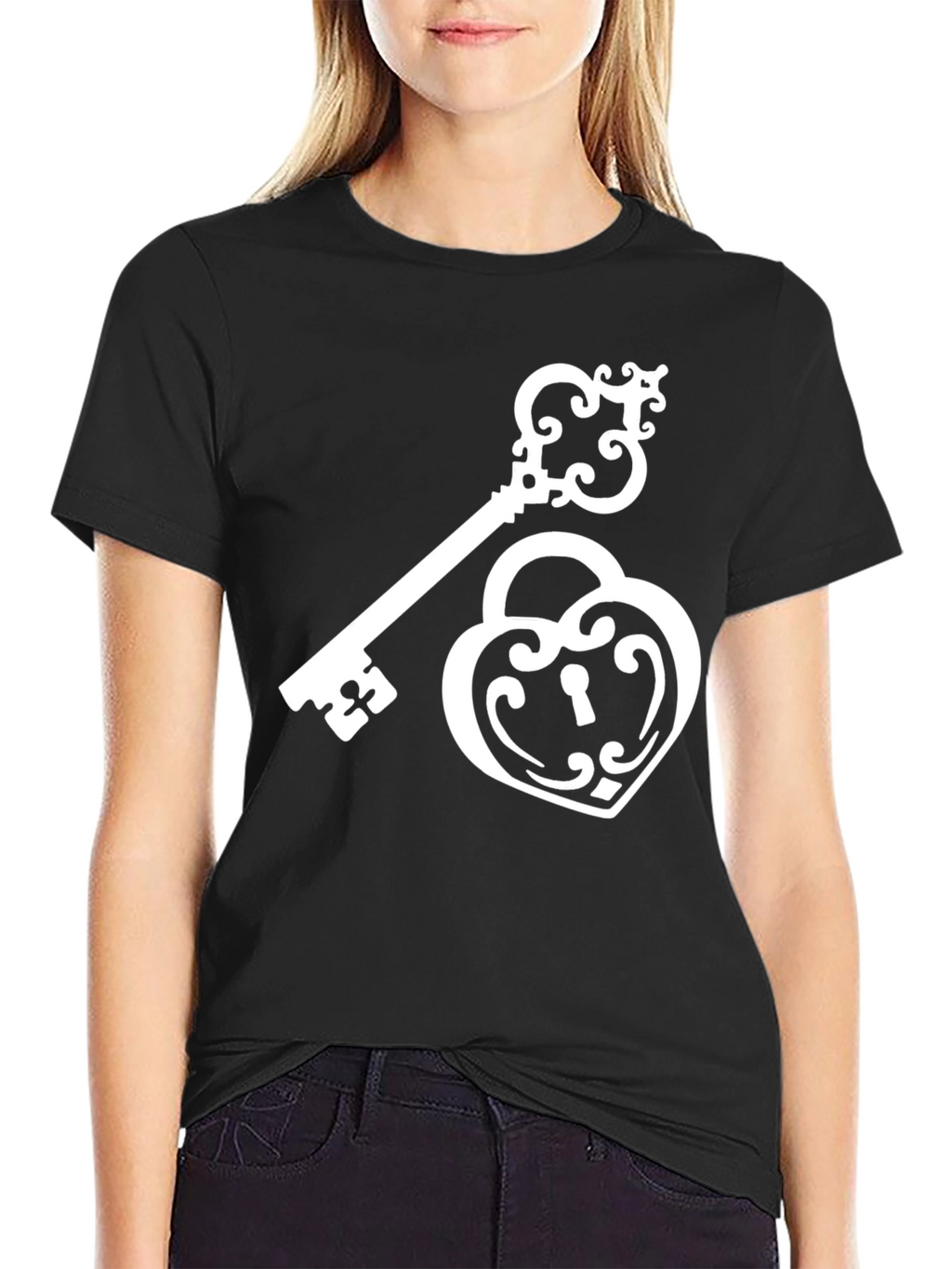 Lock and Key Graphic T-Shirt