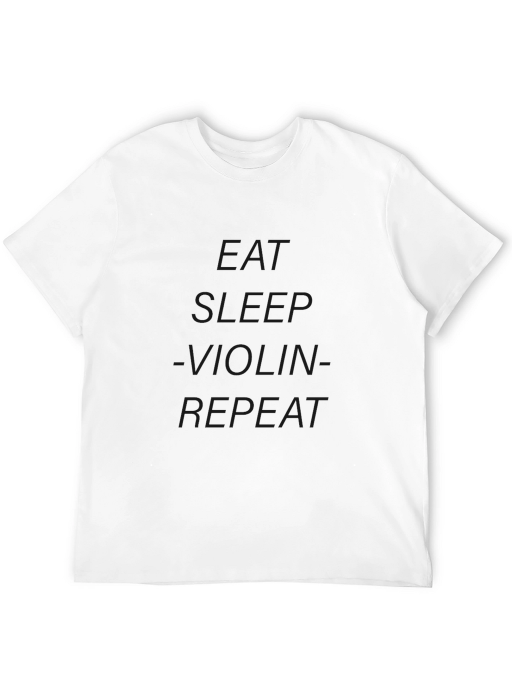 Eat Sleep Violin Repeat Black T-Shirt
