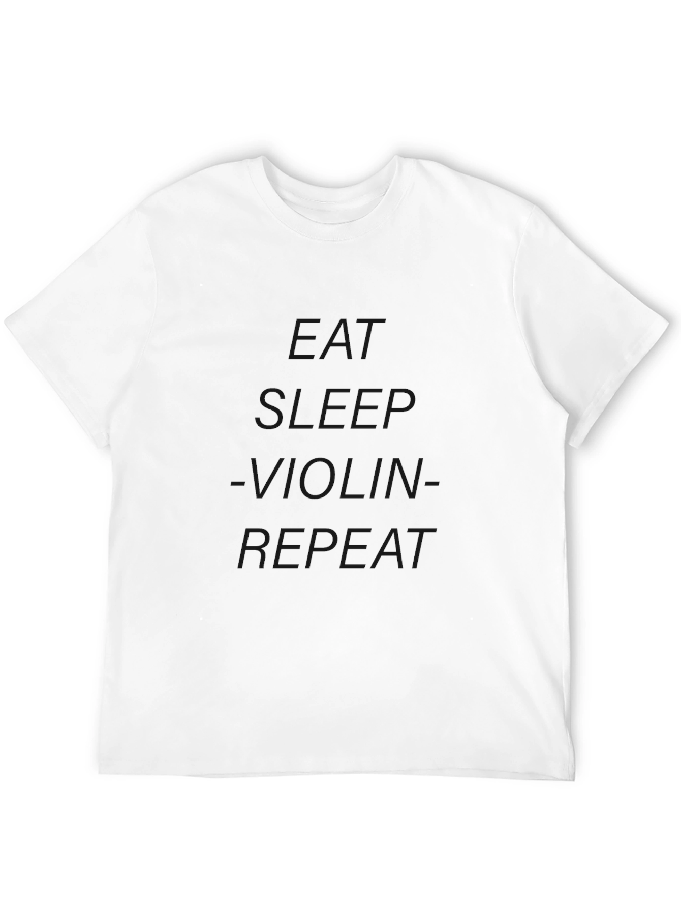 Eat Sleep Violin Repeat Black T-Shirt