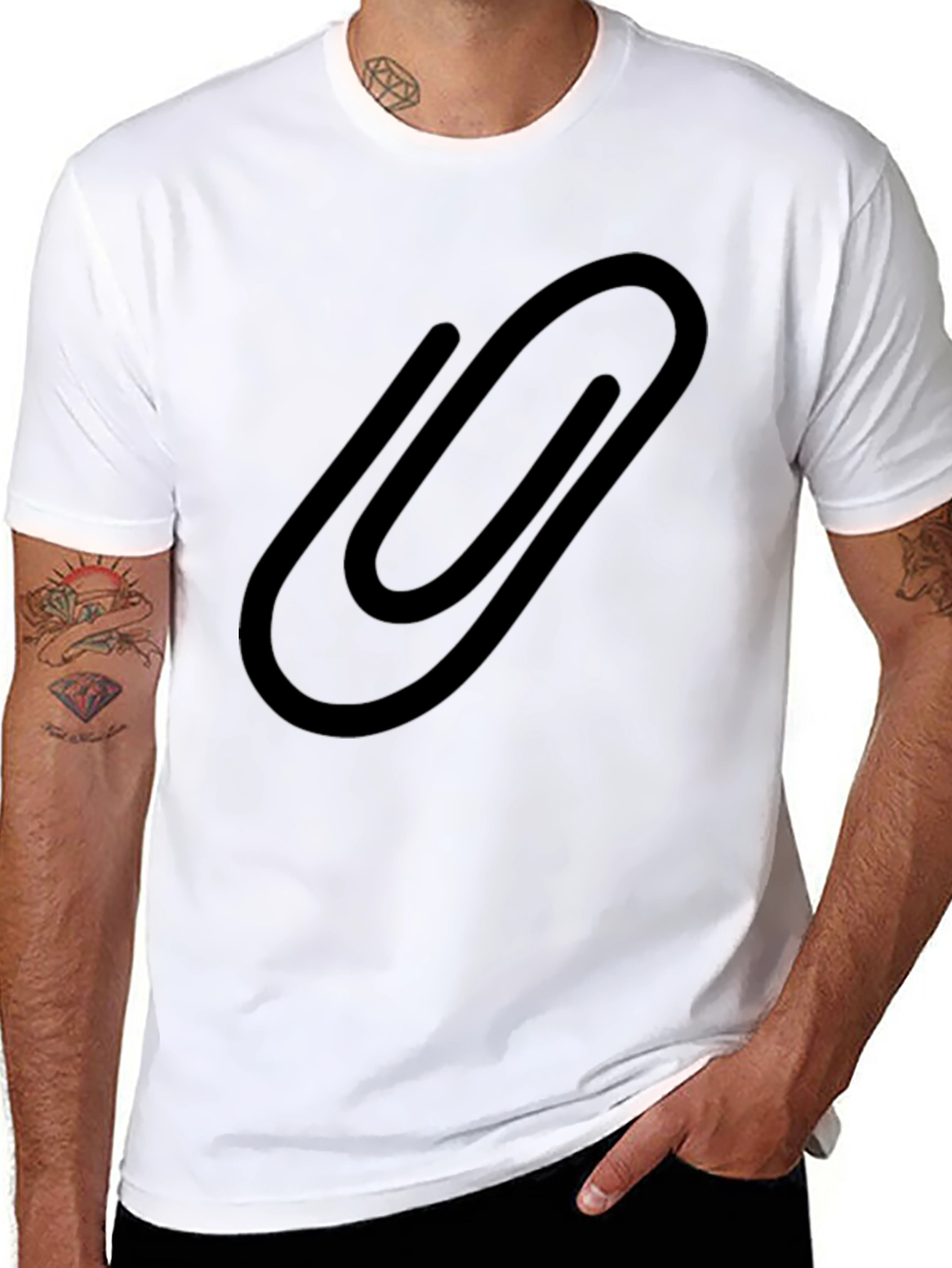 Paperclip Graphic T-Shirt