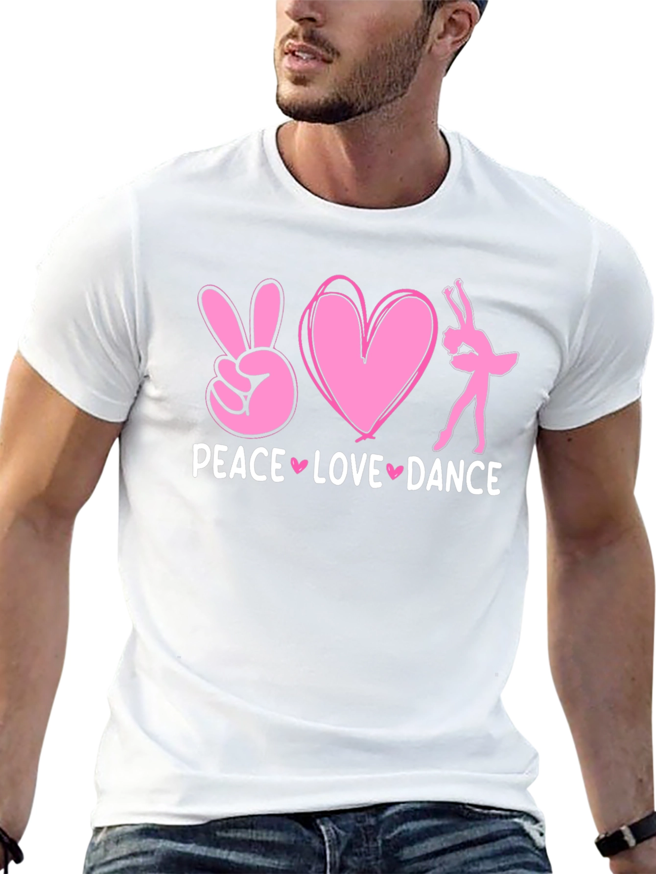 Peace Love Dance Graphic T-Shirt