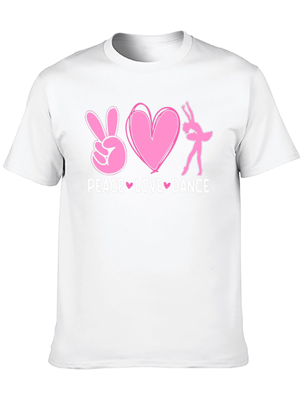 Peace Love Dance Graphic T-Shirt