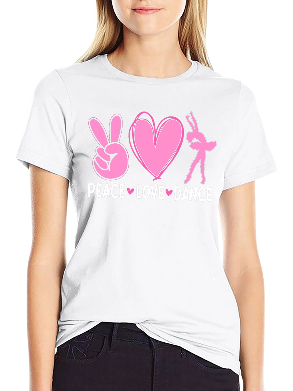 Peace Love Dance Graphic T-Shirt