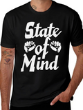 State of Mind Graphic Tee - Black Cotton T-Shirt
