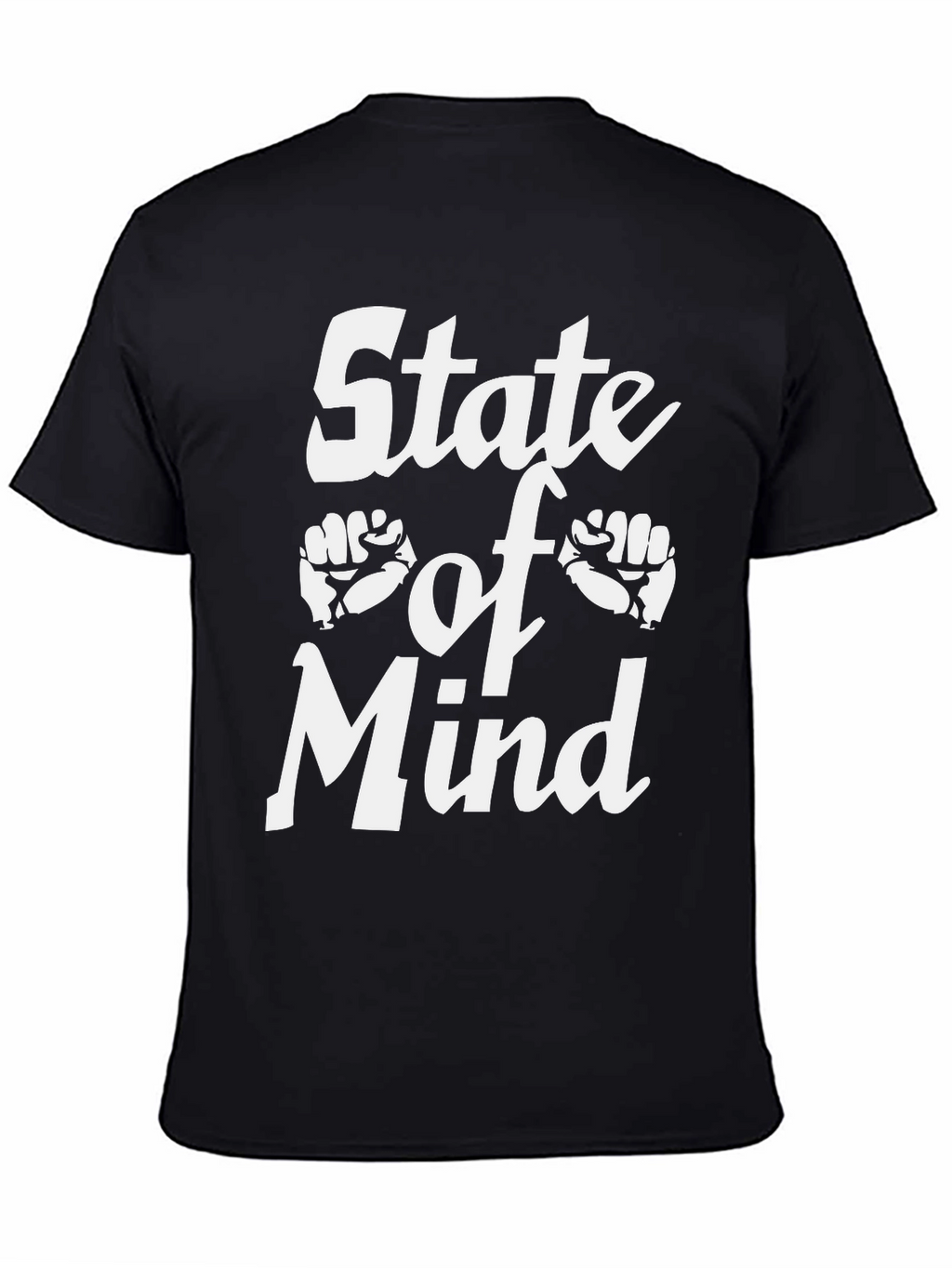 State of Mind Graphic Tee - Black Cotton T-Shirt