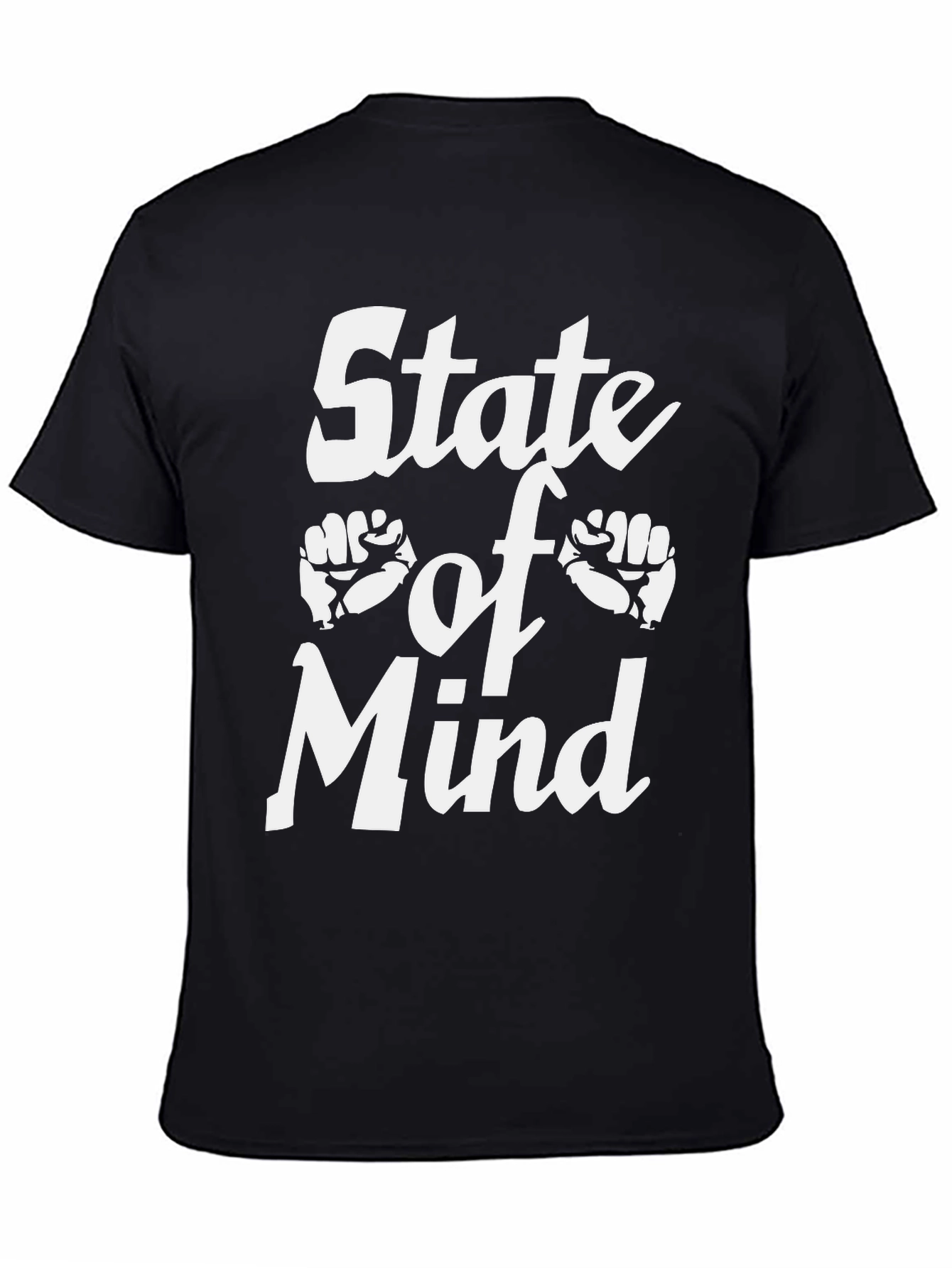State of Mind Graphic Tee - Black Cotton T-Shirt