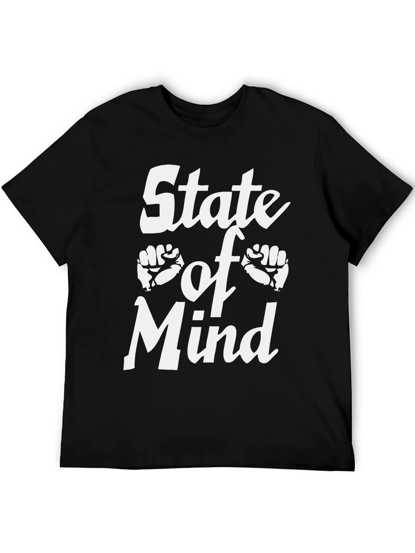 State of Mind Graphic Tee - Black Cotton T-Shirt