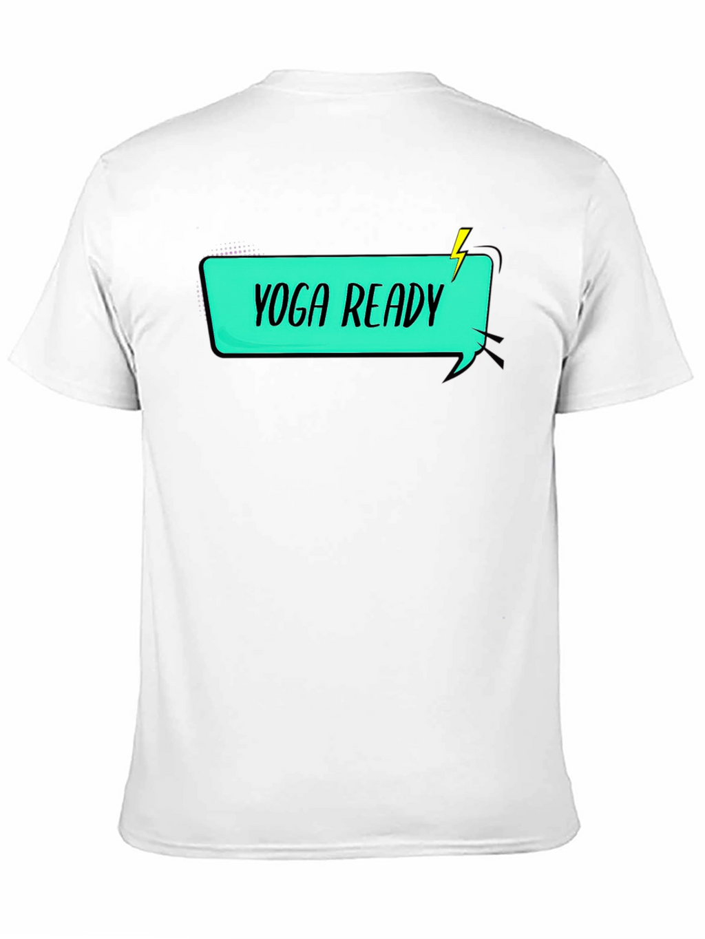 Yoga Ready Graphic Tee - Black Cotton T-Shirt
