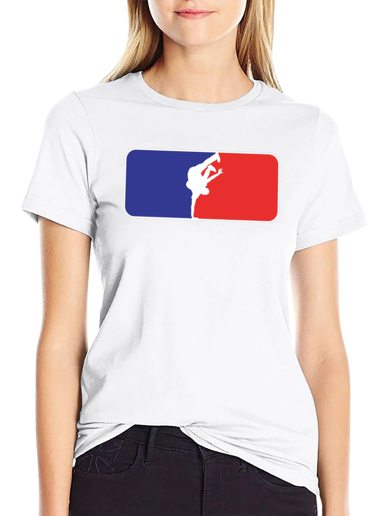 Breakdance Silhouette Graphic T-Shirt - Black