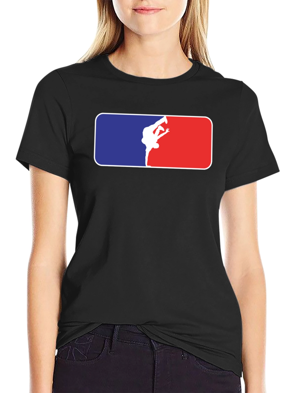 Breakdance Silhouette Graphic T-Shirt - Black