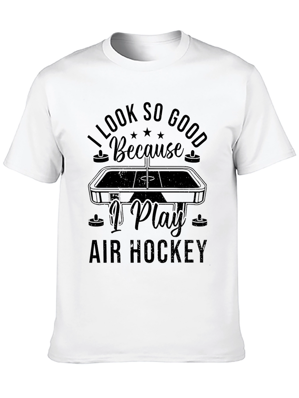 I Look So Good Air Hockey Graphic Tee