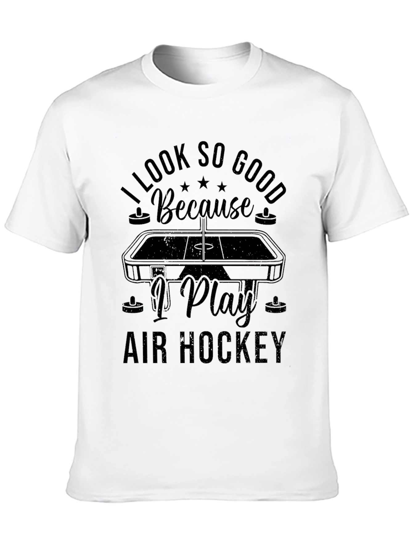 I Look So Good Air Hockey Graphic Tee