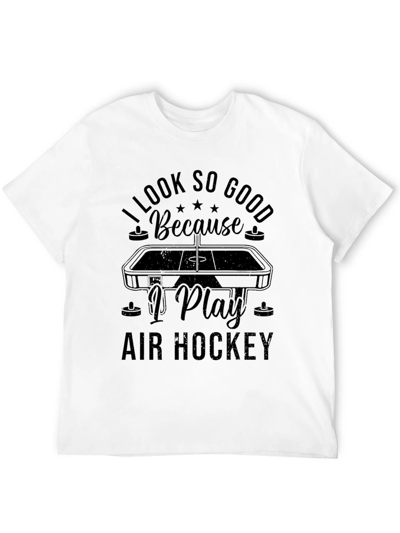 I Look So Good Air Hockey Graphic Tee