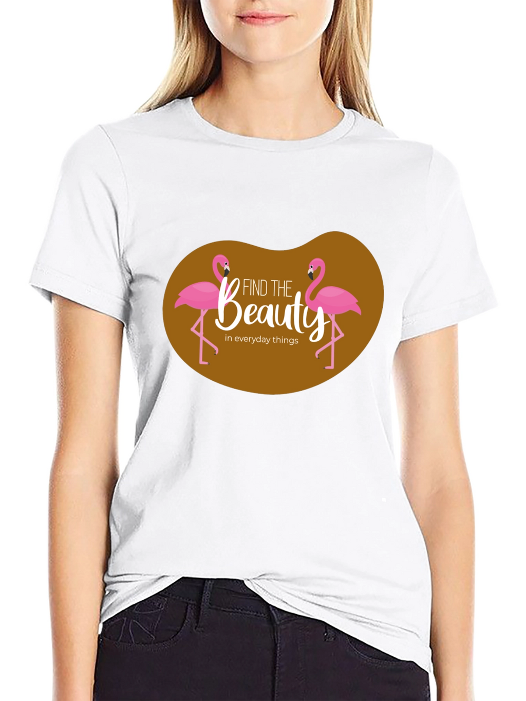 Find Beauty Flamingo Graphic T-Shirt